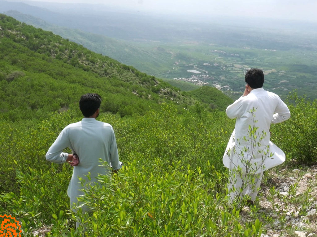 چہل ابدال پہاڑی سے چوآگنج علی شاہ کا منظر