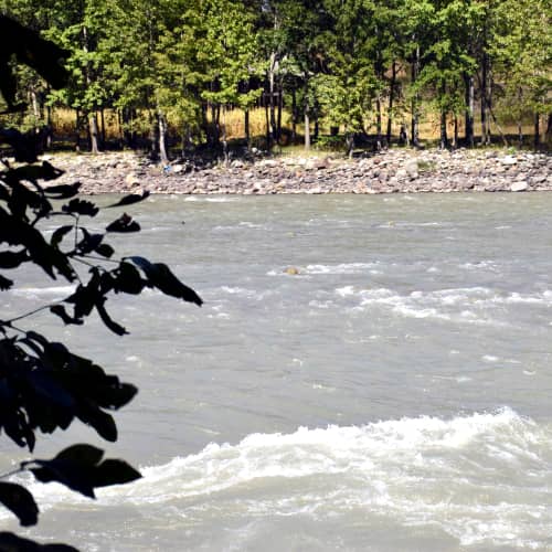 Neelum River water flow before the commencement of the power project