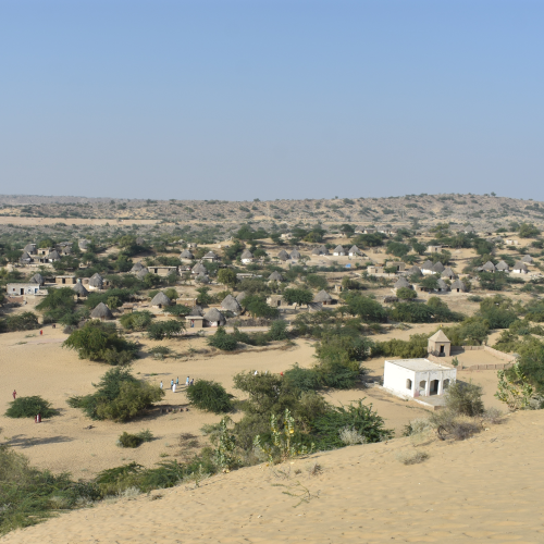 <p>A village in Tharparkar where Hindus are in majority </p>