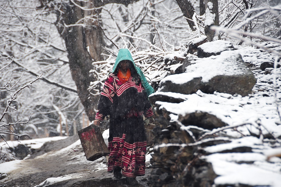 Kalash women are known for their intricately designed and colourful attire (Photo by Srosh Anwar)