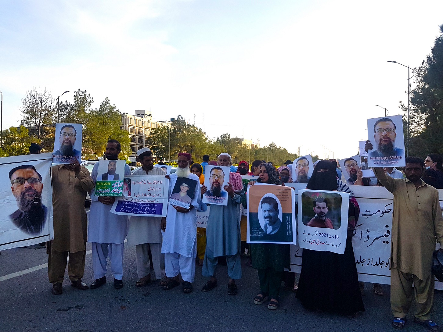 <div>A protest against enforced disappearances in Islamabad</div>